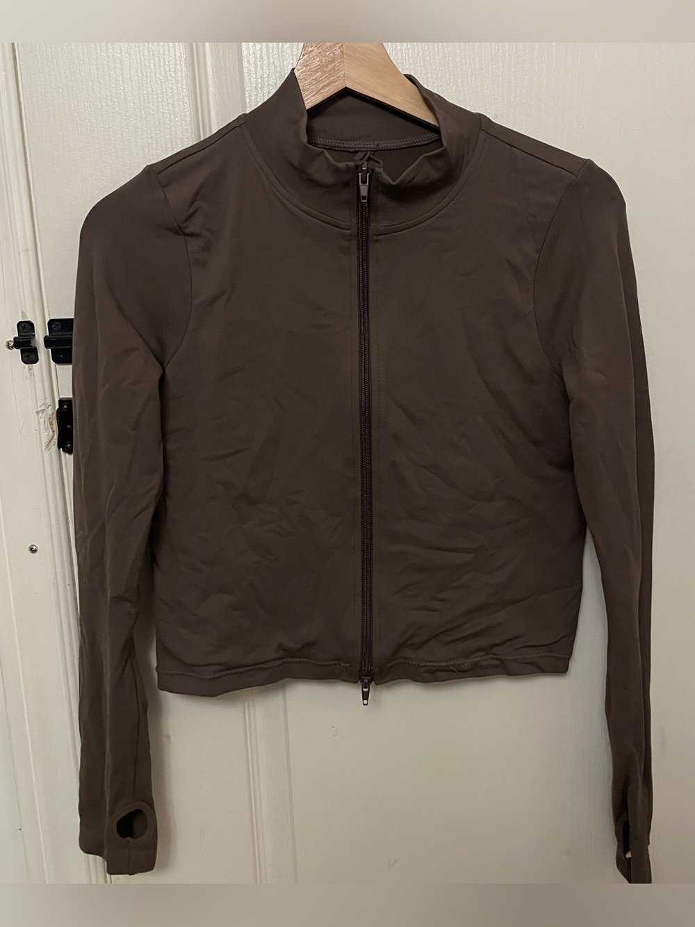 Garage Brown Zip-Up Long sleeve